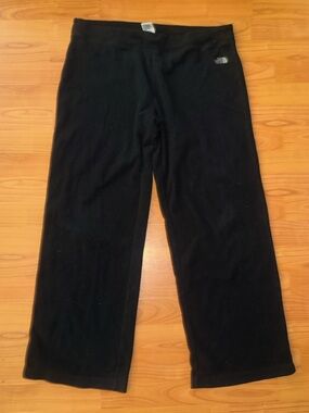 Vintage Y2K The North Face Womens Large Spell Out Polartec Fleece Wide Leg Pants